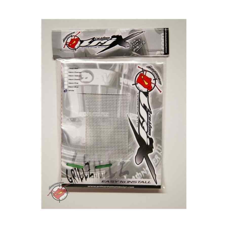 Grillz ventilatierooster voor kart- en autosporthelm in de kleur wit