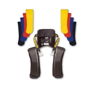 Schroth Hans Shoulder Pads - Interchangeable Nomex Cover - Geel