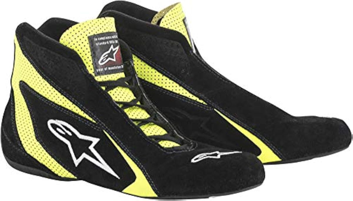 Alpinestars autoracing schoen type SP zwart fluogeel
