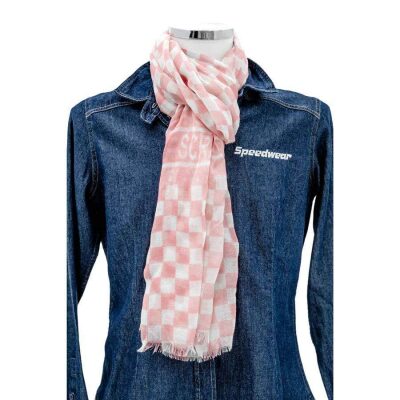 Sjaal Scratch Roze Wit