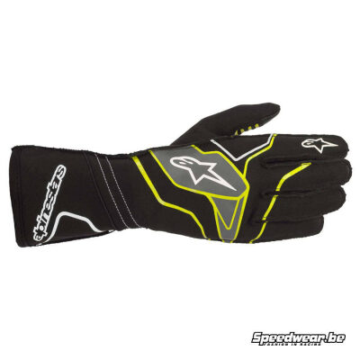 Alpinestars handschoen voor kart Tech 1 KX v2 - Zwart Fluo geel Anthraciet