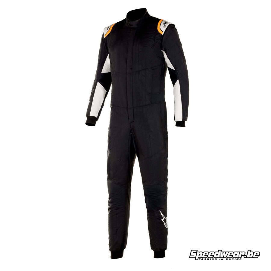 Alpinestars Race overall Hypertech V2 - Zwart Wit Fluo Oranje