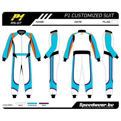 Rallysportoverall van P1 - Volledig op maat PATROON 4
