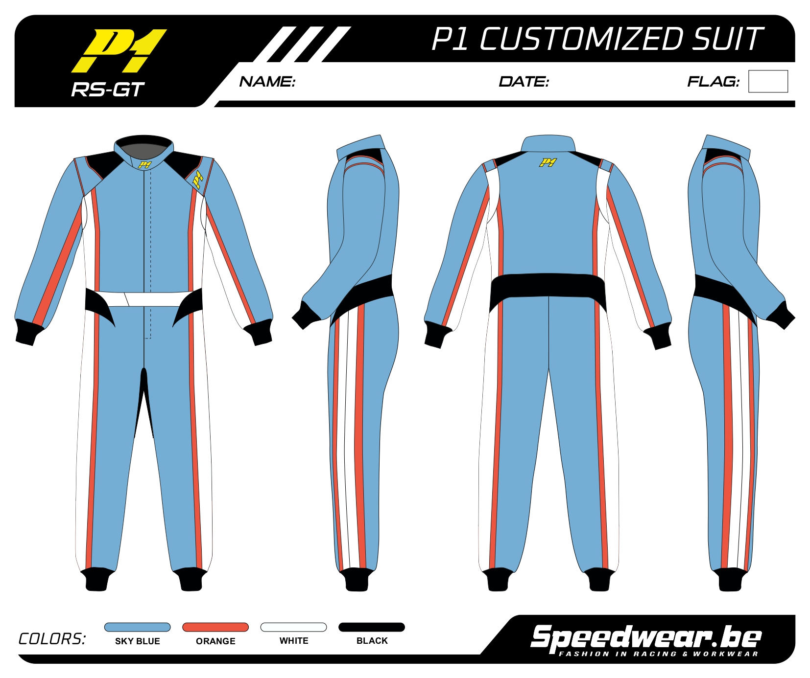Race overall van P1 - Volledig op maat PATROON 5