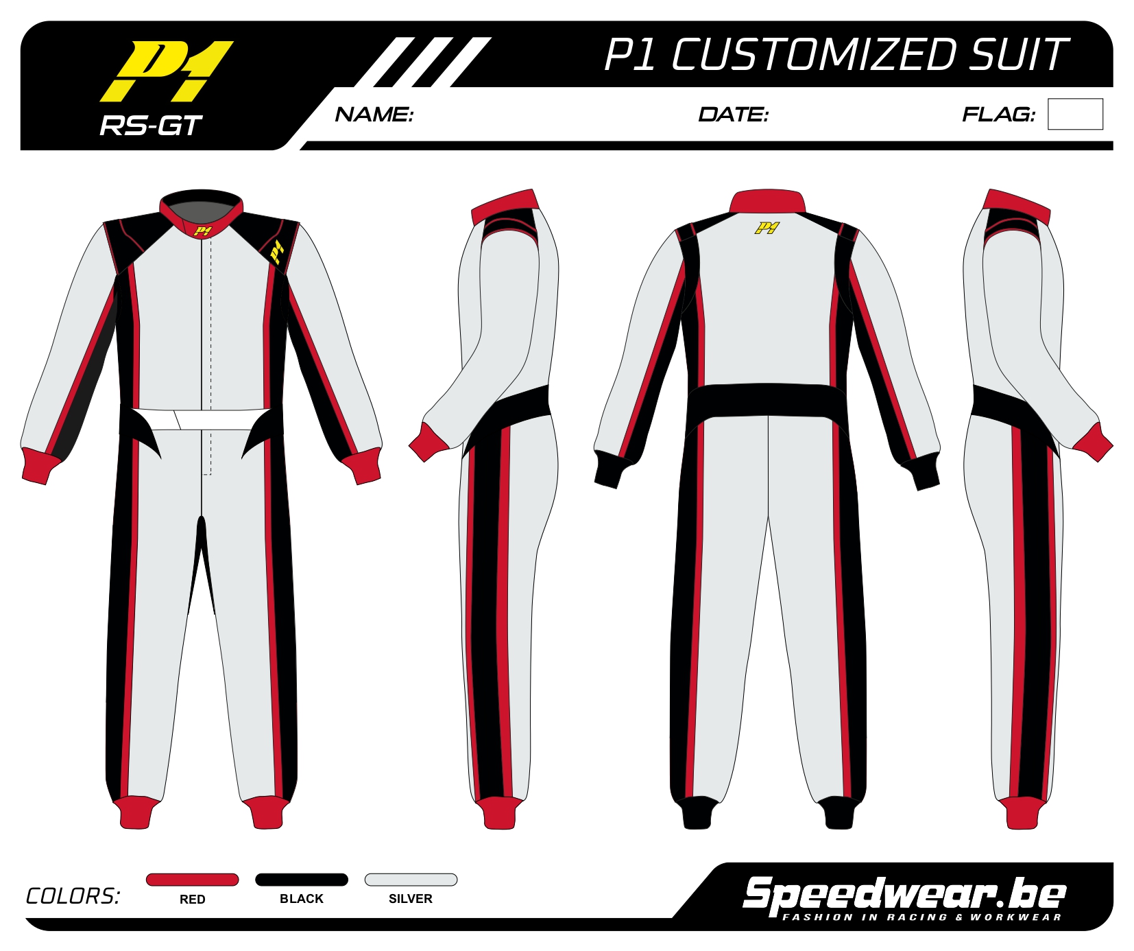 Race overall van P1 - Volledig op maat PATROON 5