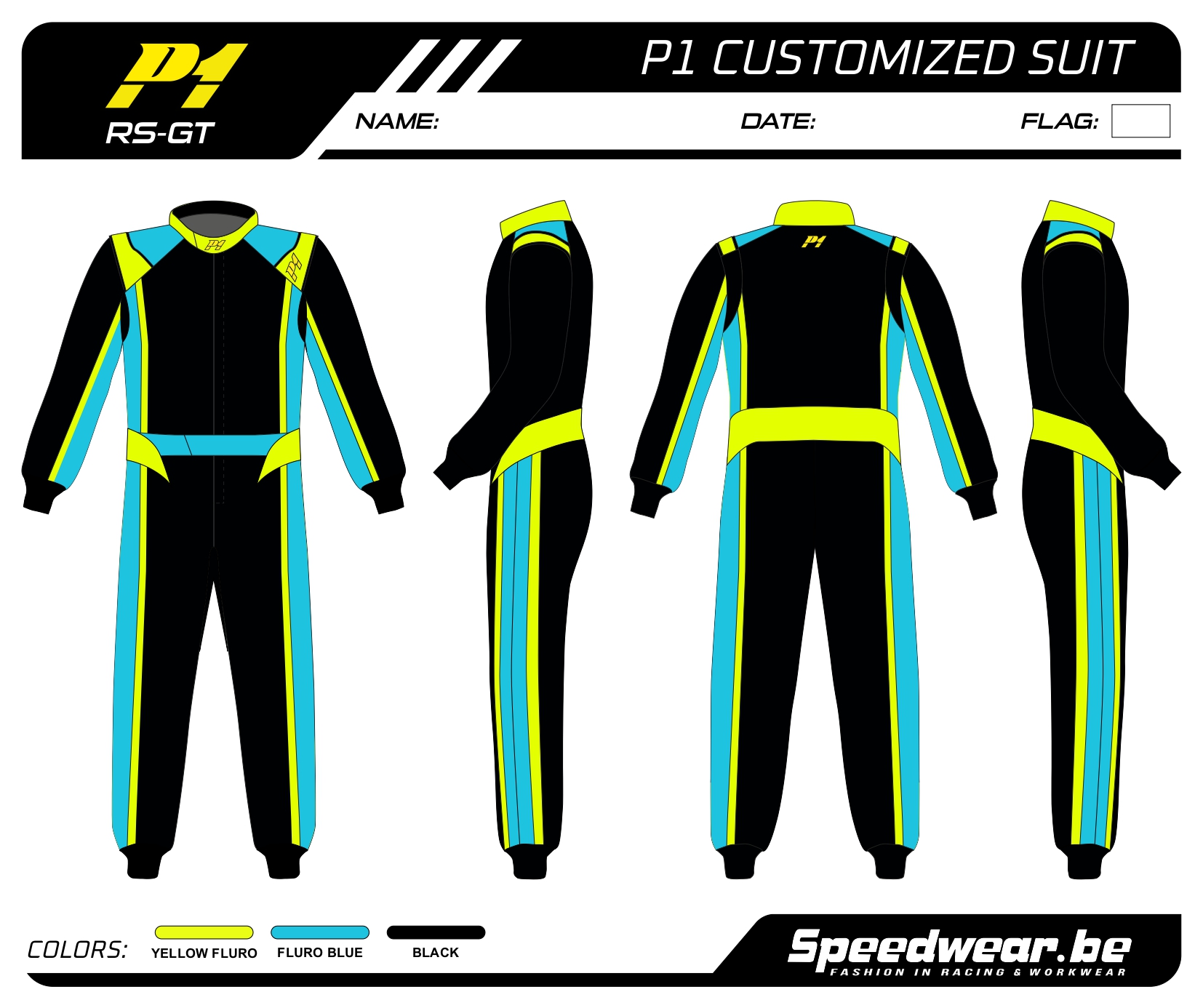 Race overall van P1 - Volledig op maat PATROON 5