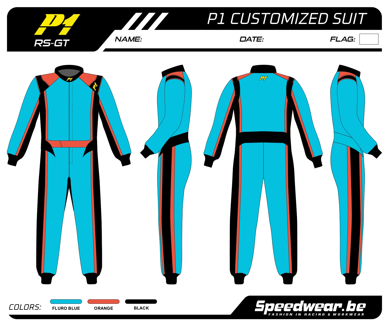 Race overall van P1 - Volledig op maat PATROON 5