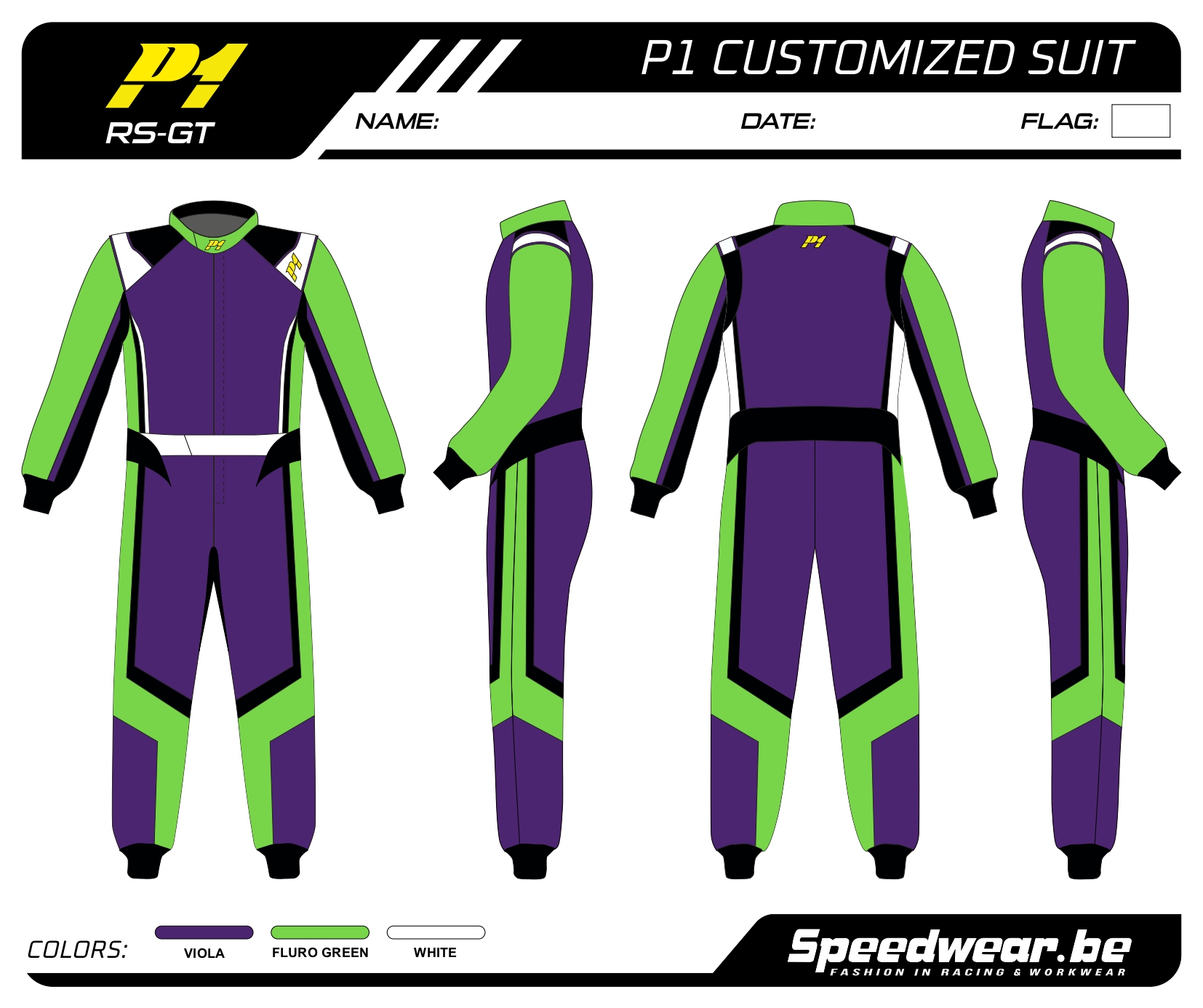 P1 FIA Race overall - Volledig op maat PATROON 6