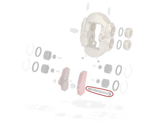 Pin voor voorremklauwen remblokken BWZ / BSS KZ / DD2