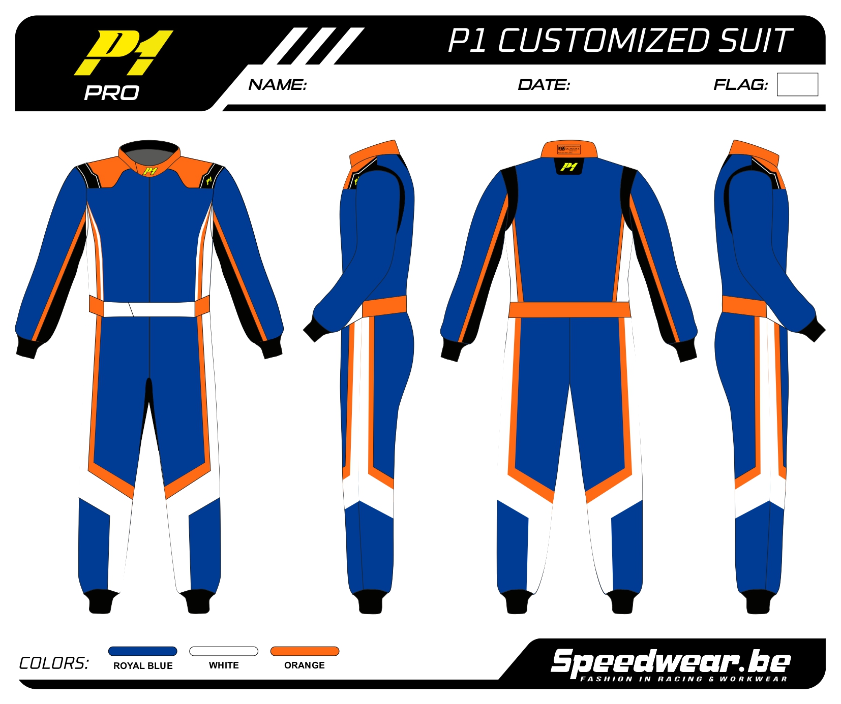 P1 FIA Race overall - Volledig op maat PATROON PRO 6