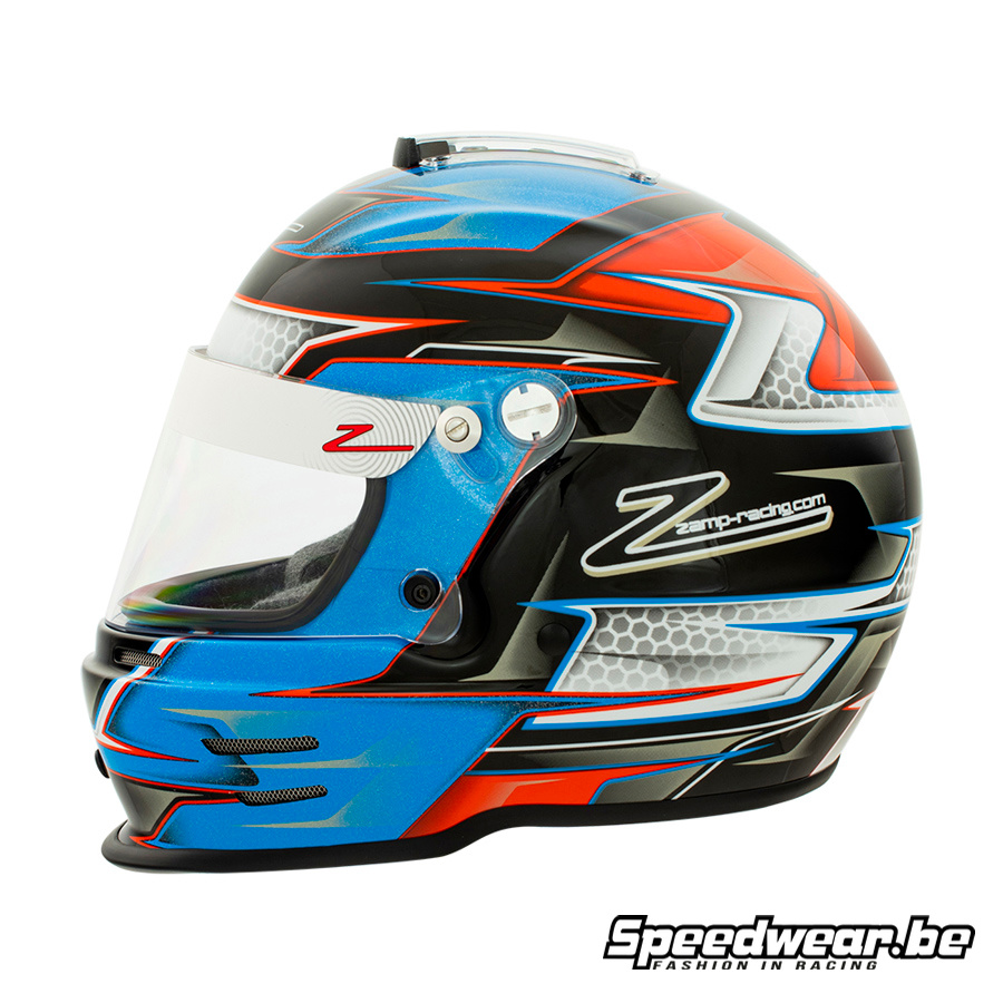Zamp Kart Helm RZ42 KIDS oranje blauw