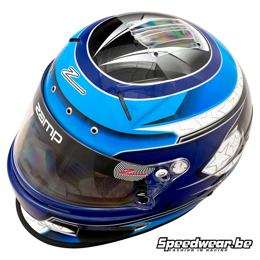 Zamp RZ 70E Switch blauwe Autosport Helm - Afbeelding 2
