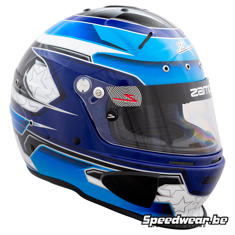 Zamp RZ 70E Switch blauwe Autosport Helm - Afbeelding 5
