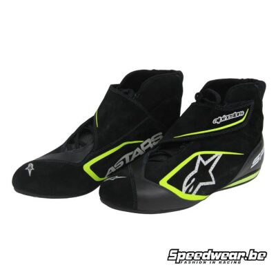Alpinestars SP PLUS Zwart Geel Suede Raceschoen
