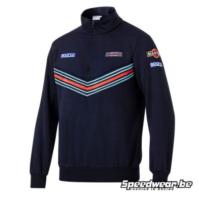 Sparco Martini Racing Half Zip up Crewneck