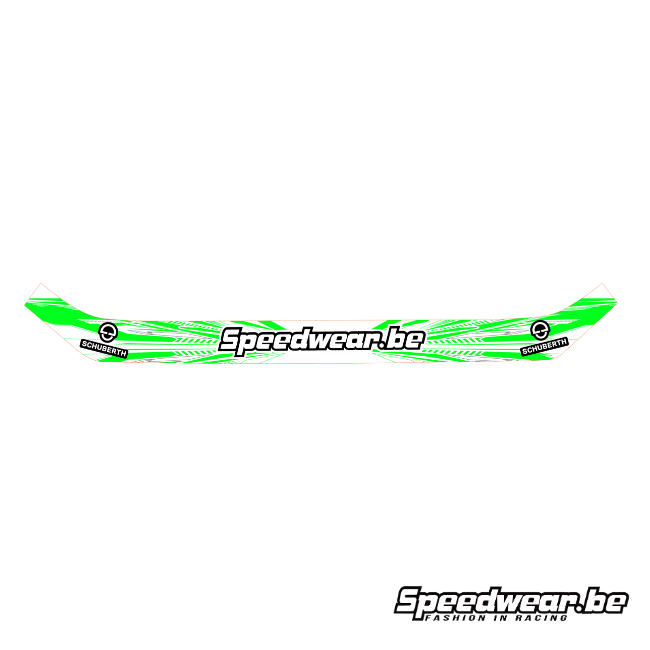 Viziersticker Speedwear x SCHUBERTH