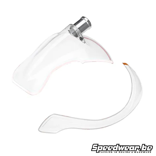 Schuberth SF4/SP1 Top & side Forced air scoop clear - Large Connector ⌀ 31mm