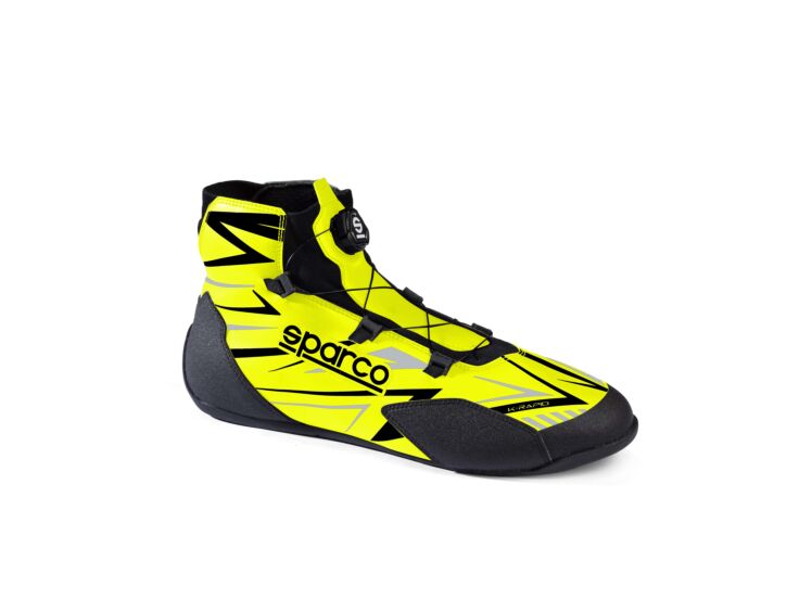 Sparco K-RAPID Kartingschoen Fluogeel