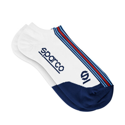 Sparco Sock Martini-R Iconic Wit/Blauw 