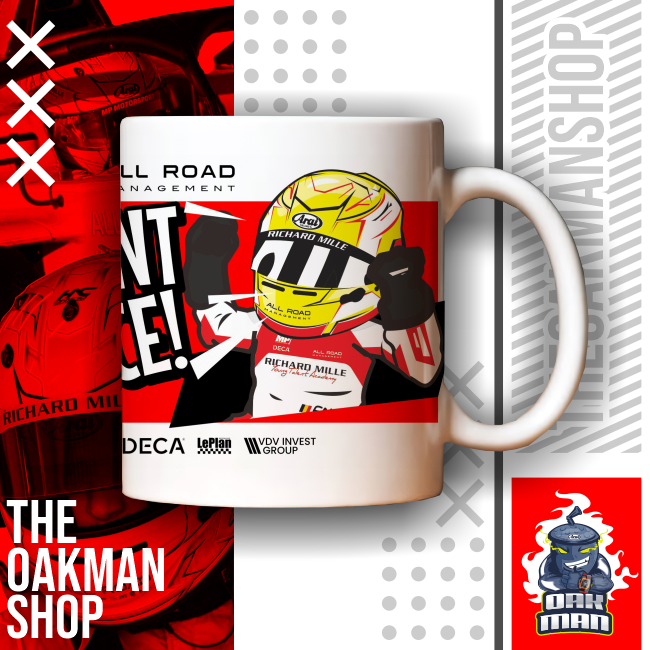 Ean Eyckmans Cartoon Racer Mug