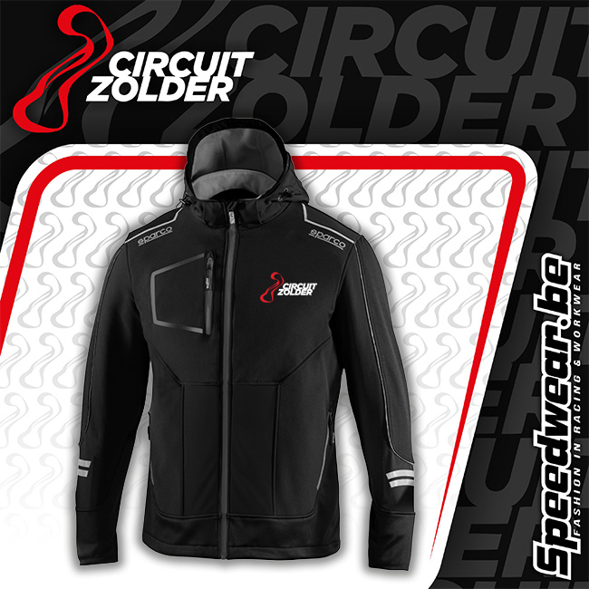 Circuit Zolder x Sparco Soft-Shell Tech met kap