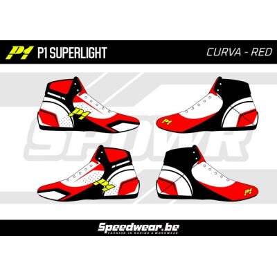 P1 CustomDesign Schoen CURVA Rood