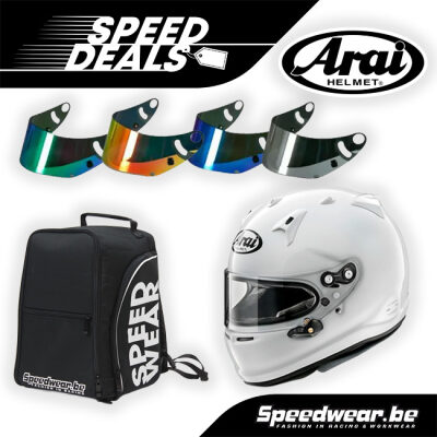 Speeddeal: Arai GP7 Helm + Spiegelvizier + Helmtas