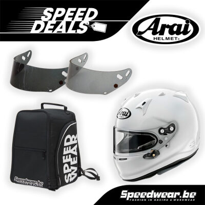 Speeddeal: Arai GP7 Helm + Vizier + Helmtas