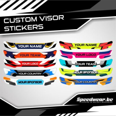 Helmvizier Sticker – Eigen Ontwerp