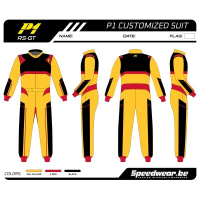 Racepak autosport van P1 - Volledig op maat PATROON 2