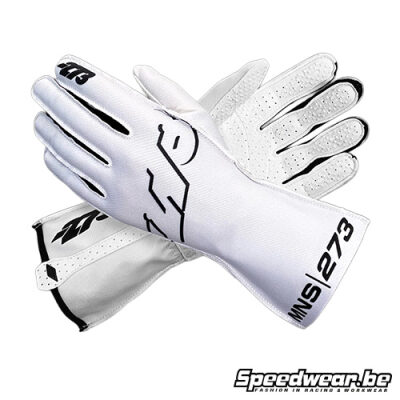 Minus 273 Karting Handschoen MNS 1 Wit Zwart