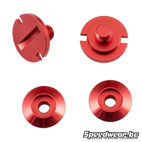 Zamp helm Schroevenkit Kit - Rood
