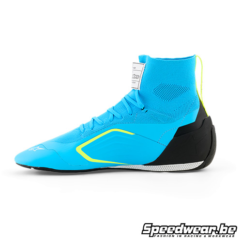 Alpinestars Supertech K FIA 8877-2022 Kartschoen Cyaan Fluogeel