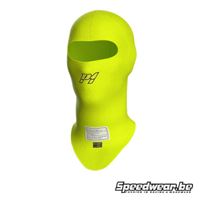 P1 Advanced Racewear X-Flow Helmmuts – FIA-gekeurd – Neon Yellow